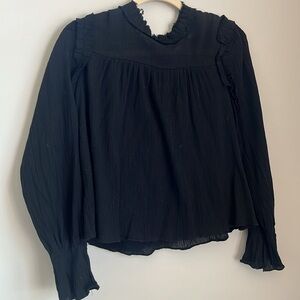 Anthropologie black blouse
